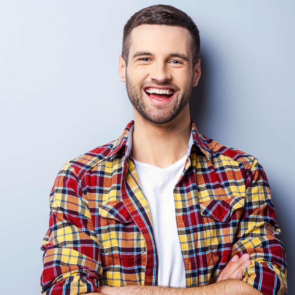 Man considering penile enlargement and sexual wellness treatment