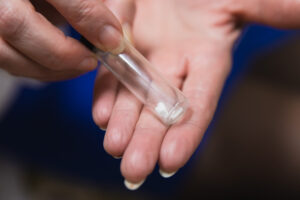 A close up shot of the hormone pellets for bioidentical hormone replacement therapy near Overland Park.