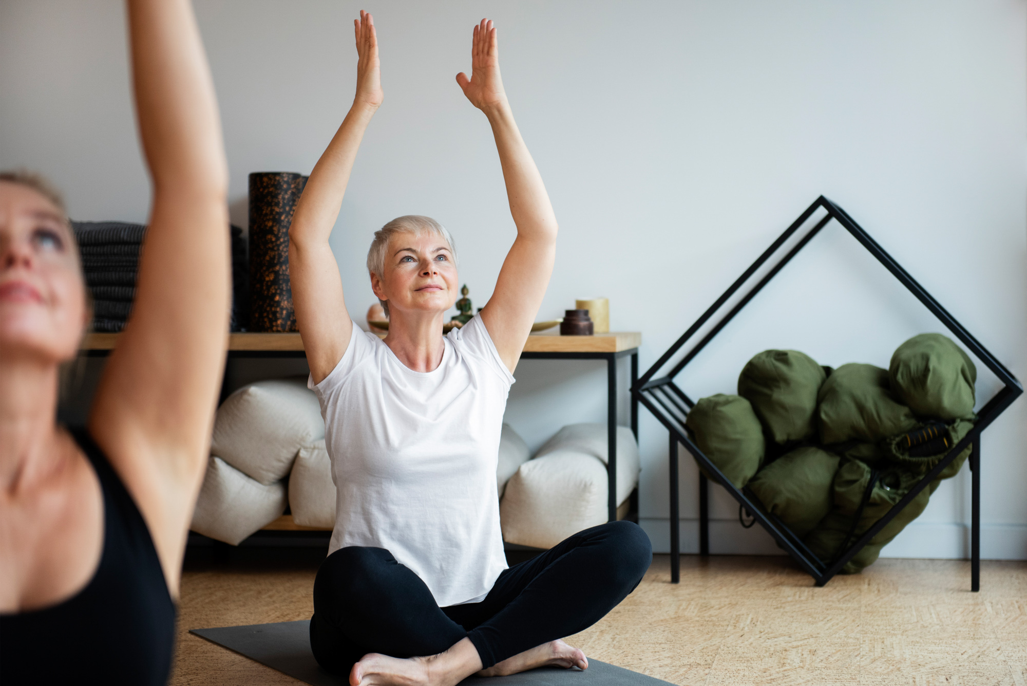 A patient enjoys a more active lifestyle after HRT for women over 60 in Lenexa.